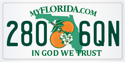FL license plate 2806QN