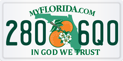 FL license plate 2806QO