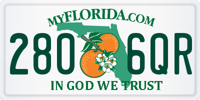 FL license plate 2806QR