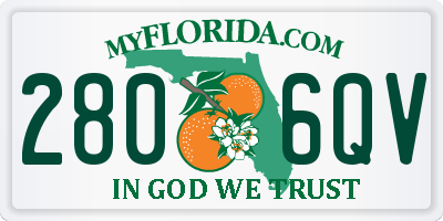 FL license plate 2806QV