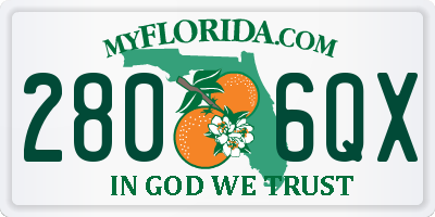 FL license plate 2806QX