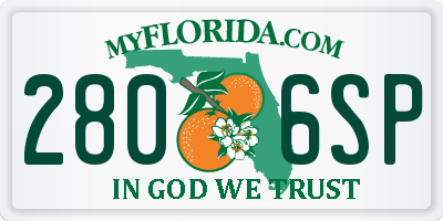 FL license plate 2806SP