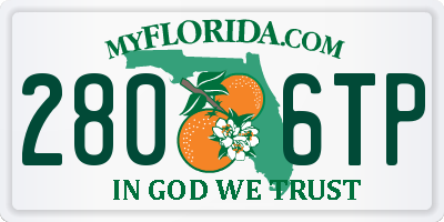FL license plate 2806TP
