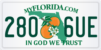 FL license plate 2806UE