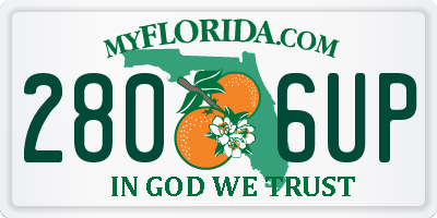 FL license plate 2806UP