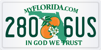 FL license plate 2806US