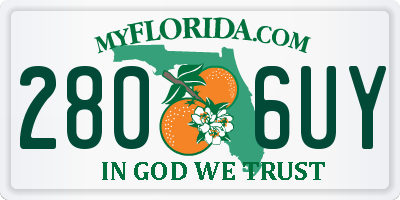 FL license plate 2806UY