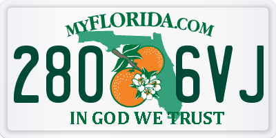 FL license plate 2806VJ