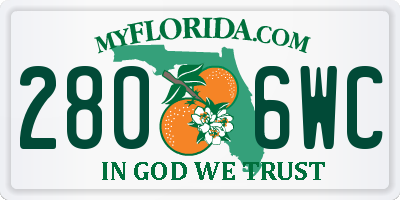 FL license plate 2806WC
