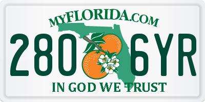 FL license plate 2806YR