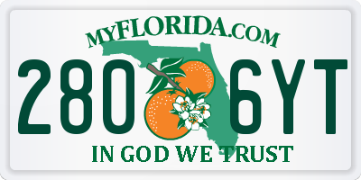 FL license plate 2806YT