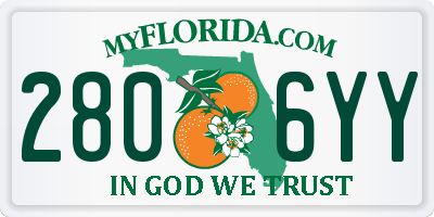FL license plate 2806YY