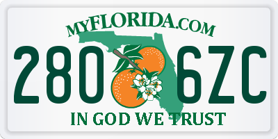 FL license plate 2806ZC