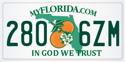 FL license plate 2806ZM