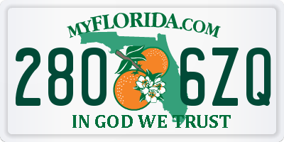 FL license plate 2806ZQ