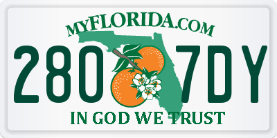FL license plate 2807DY