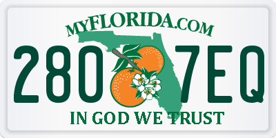 FL license plate 2807EQ