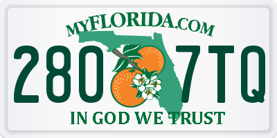 FL license plate 2807TQ
