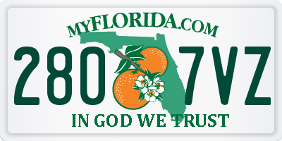 FL license plate 2807VZ