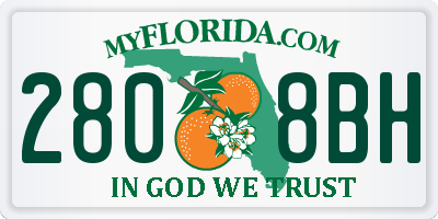 FL license plate 2808BH