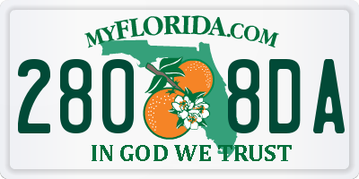 FL license plate 2808DA