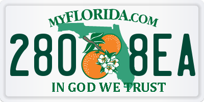 FL license plate 2808EA