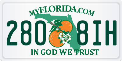 FL license plate 2808IH