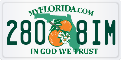FL license plate 2808IM