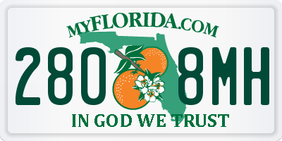 FL license plate 2808MH