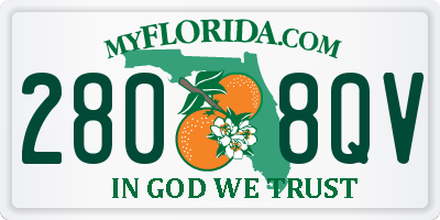 FL license plate 2808QV