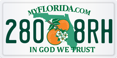 FL license plate 2808RH
