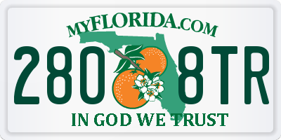 FL license plate 2808TR