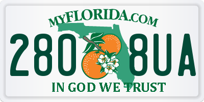 FL license plate 2808UA