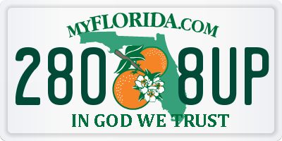 FL license plate 2808UP