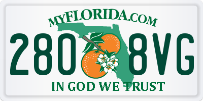 FL license plate 2808VG