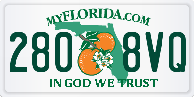FL license plate 2808VQ