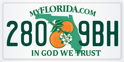 FL license plate 2809BH