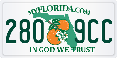 FL license plate 2809CC