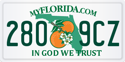 FL license plate 2809CZ
