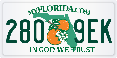 FL license plate 2809EK