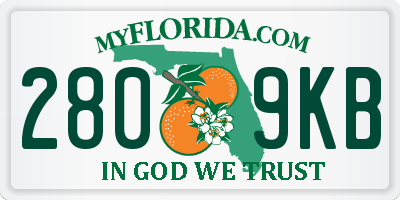 FL license plate 2809KB