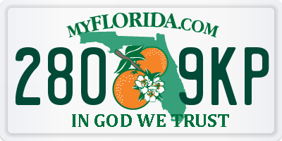 FL license plate 2809KP