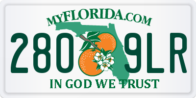 FL license plate 2809LR