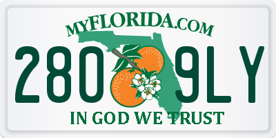 FL license plate 2809LY