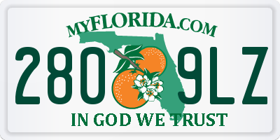 FL license plate 2809LZ
