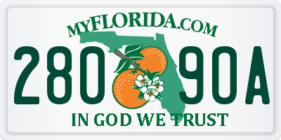FL license plate 2809OA