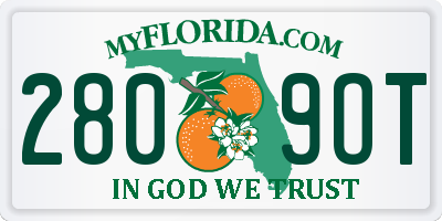 FL license plate 2809OT