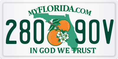 FL license plate 2809OV