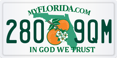 FL license plate 2809QM