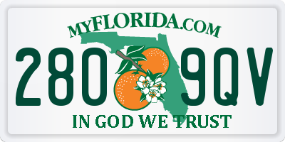 FL license plate 2809QV